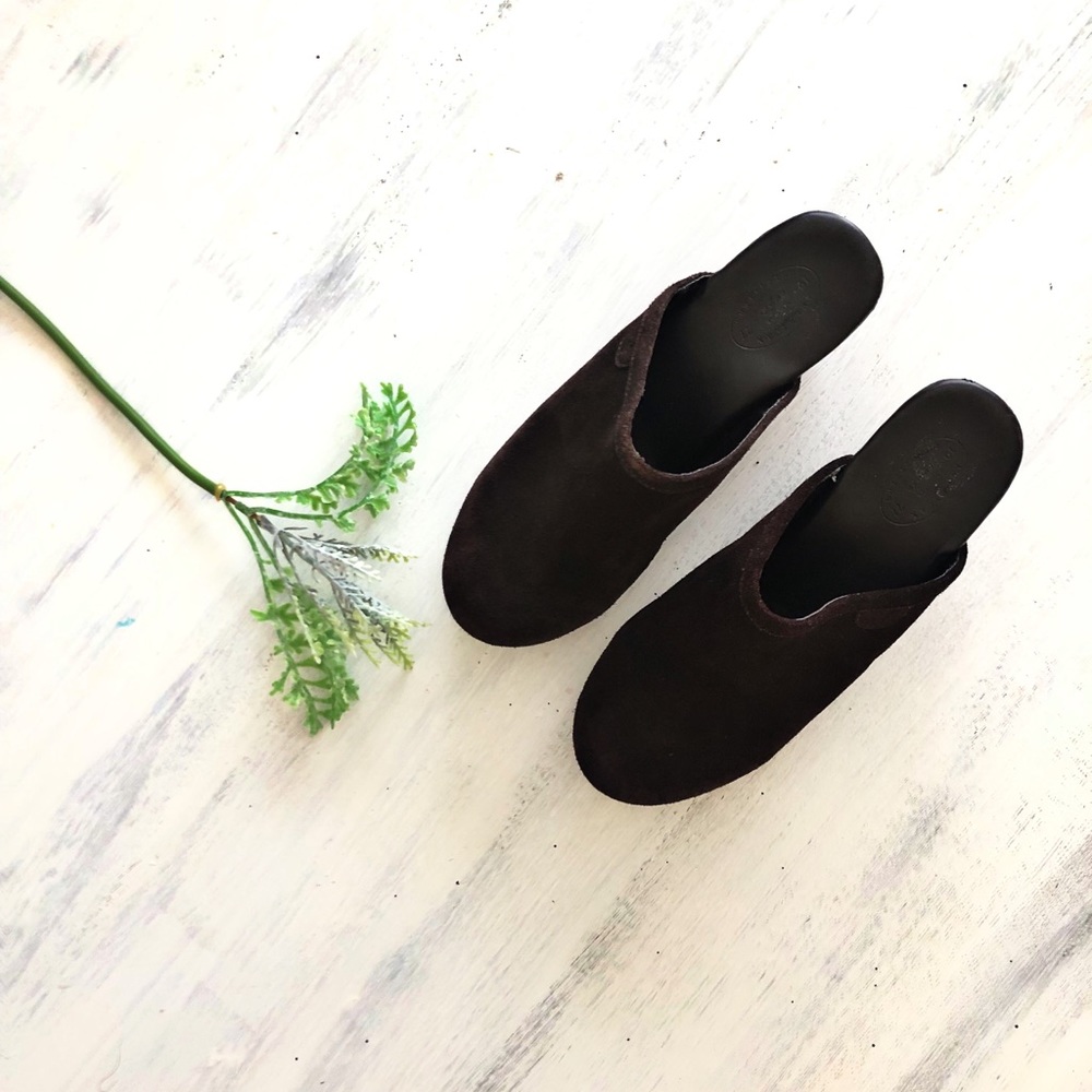 American Eagle Suede Clog Heels - Picture 5 of 8